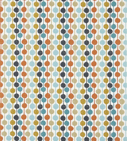 Taimi Fabric - Sulphur / Tangerine / Kingfisher Sulphur / Tangerine / Kingfisher