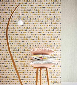 Priya Wallpaper - Mist / Pear / Pewter Mist / Pear / Pewter