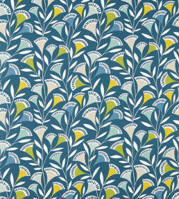 Noukku Fabric - Mist / Kiwi / Midnight Mist / Kiwi / Midnight
