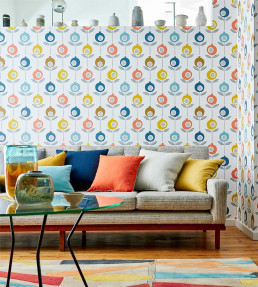 Pepino Wallpaper - Limeade / Hemp / Glacier Limeade / Hemp / Glacier