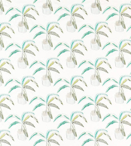 Crassula Fabric - Juniper / Lime / Moss Juniper / Lime / Moss