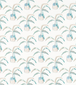 Crassula Fabric - Marine / Tangerine / Mint Marine / Tangerine / Mint