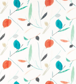 Oxalis Fabric - Pimento / Marine Pimento / Marine