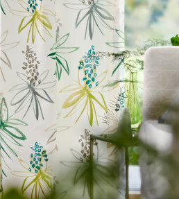 Tillandsia Fabric - Amber / Slate Amber / Slate