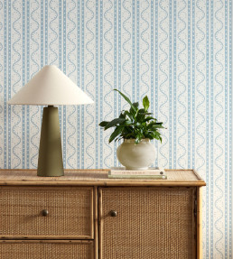 Split Pea Wallpaper - Coast Blue Coast Blue