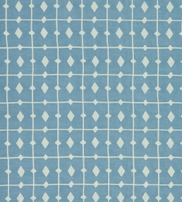 Tiles Fabric - Cornflower Cornflower
