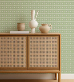 Tiles Wallpaper - Pea Green Pea Green