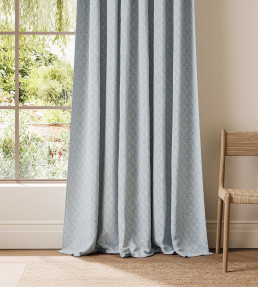 Triangle Trellis Fabric - Coast Blue Coast Blue