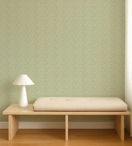 Triangle Trellis Wallpaper - Kelly Green Kelly Green