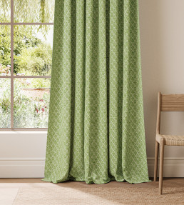 Triangle Trellis Fabric - Pea Green Pea Green