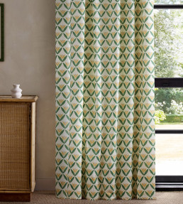 Tulip Trellis Print Fabric - Honey Honey