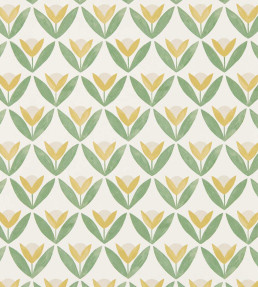 Tulip Trellis Wallpaper - Honey Honey