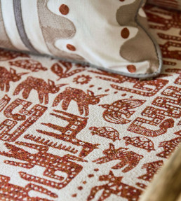 Twycross Fabric - Brick Brick