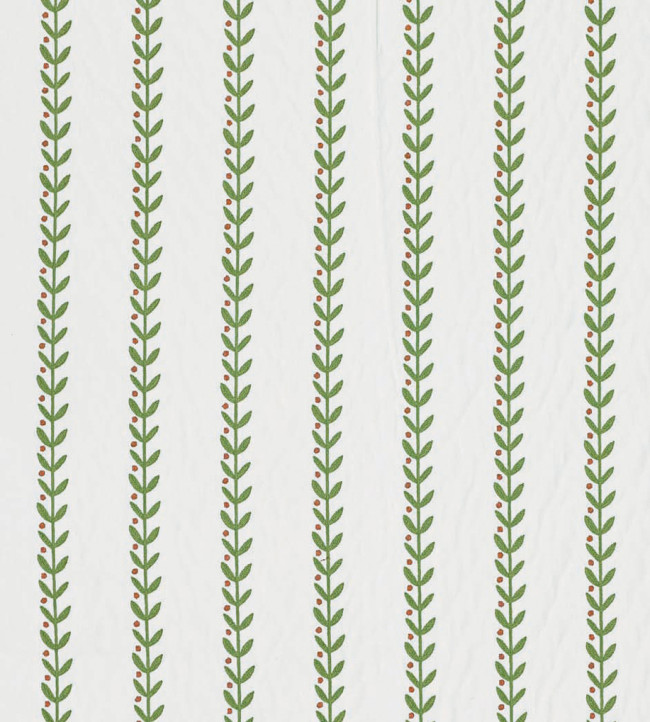 Beanstalk Stripe Fabric - Sage/Dusk Pink Sage/Dusk Pink