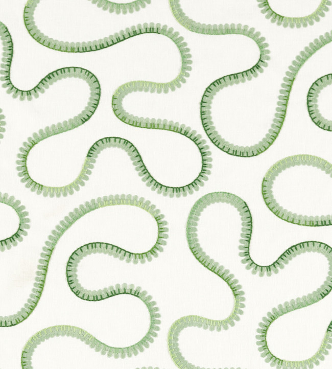 Bimble Embroidery Fabric - Pine Pine