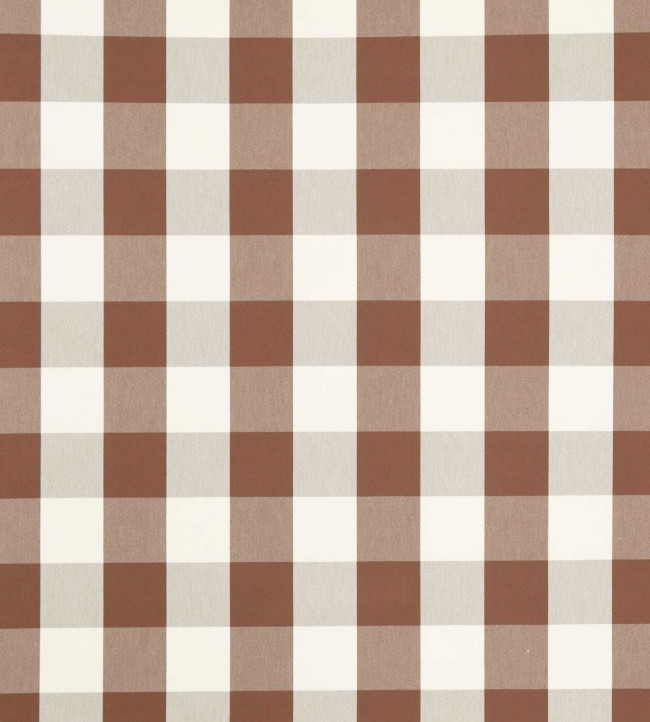 Central Check Fabric - Chocolate Chocolate