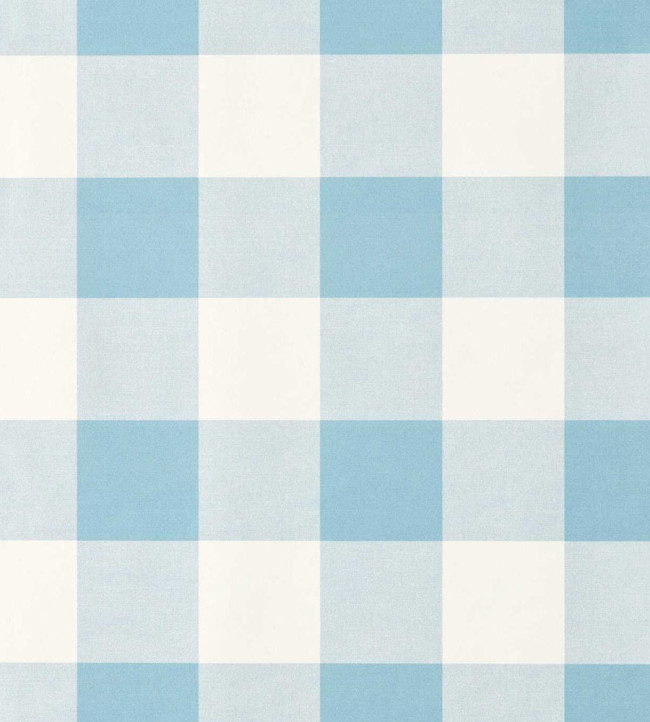 Central Check Wallpaper - Cornflower Cornflower