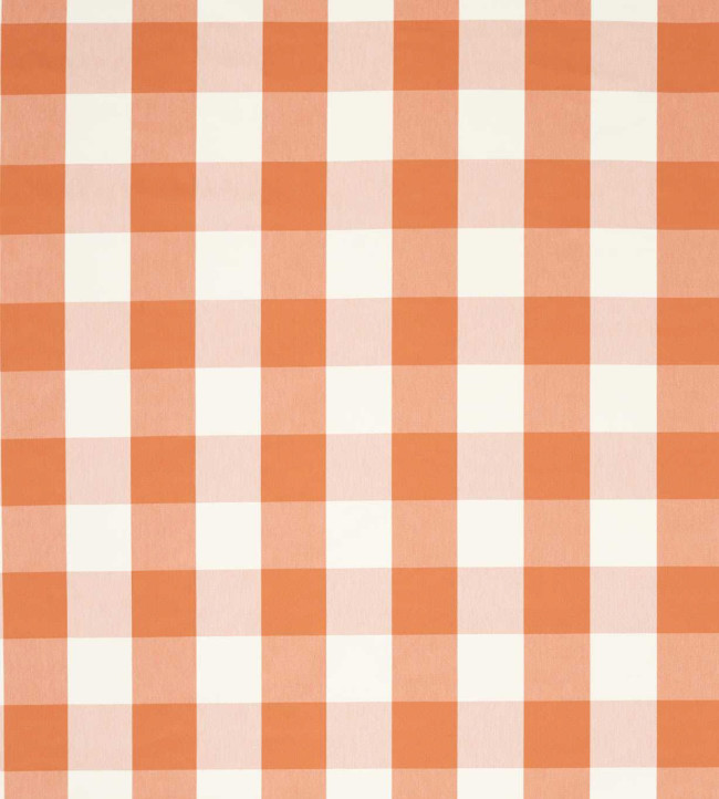 Central Check Fabric - Tangerine Tangerine