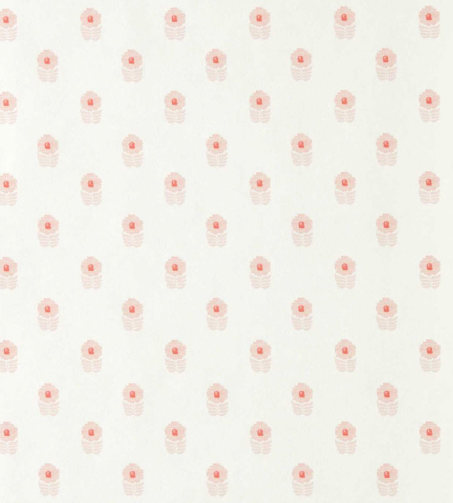 Ditsy Daisy Wallpaper - Blush Blush