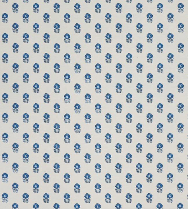 Ditsy Daisy Fabric - Denim Denim