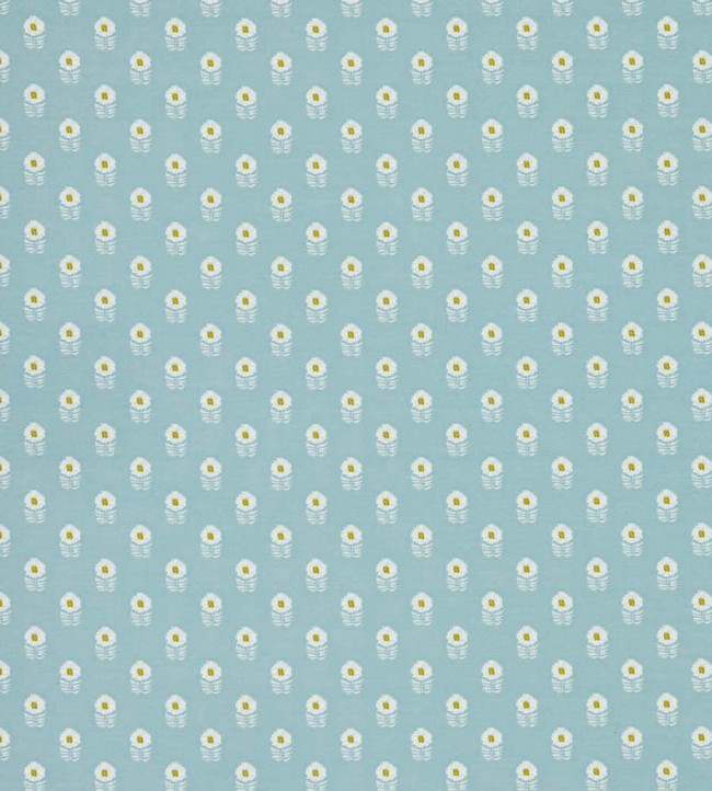 Ditsy Daisy Fabric - Powder Blue Powder Blue