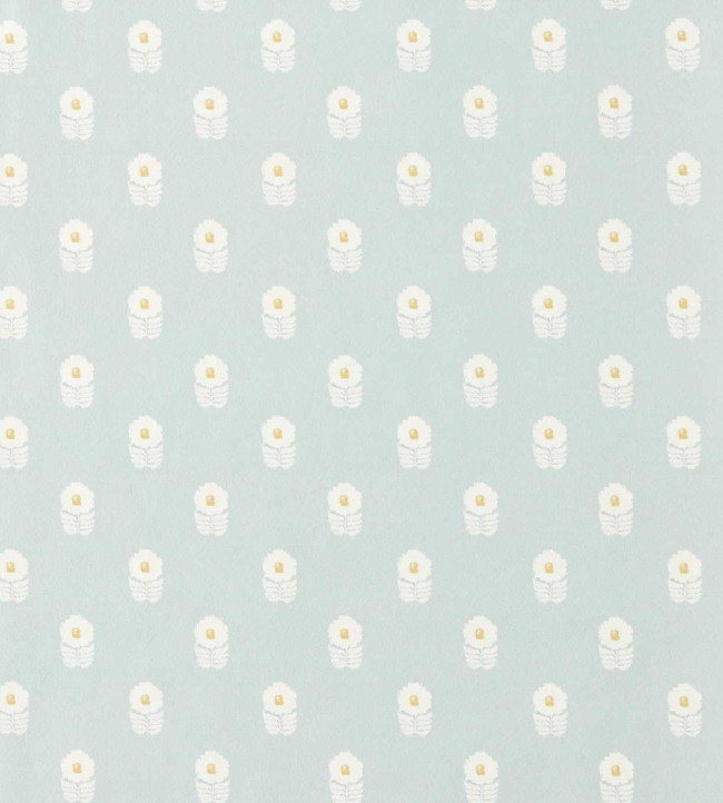 Ditsy Daisy Wallpaper - Powder Blue Powder Blue