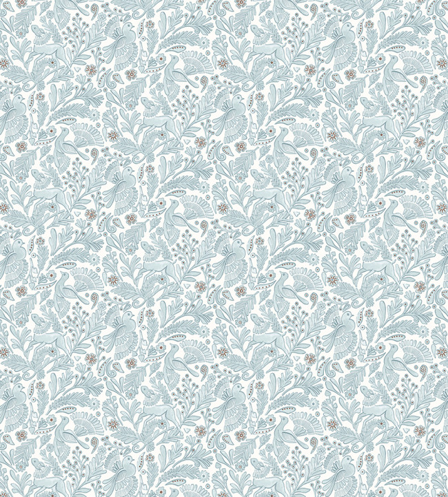 Dove & Deer Fabric - Coast Blue Coast Blue