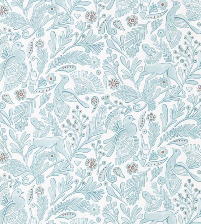Dove & Deer Wallpaper - Coast Blue Coast Blue