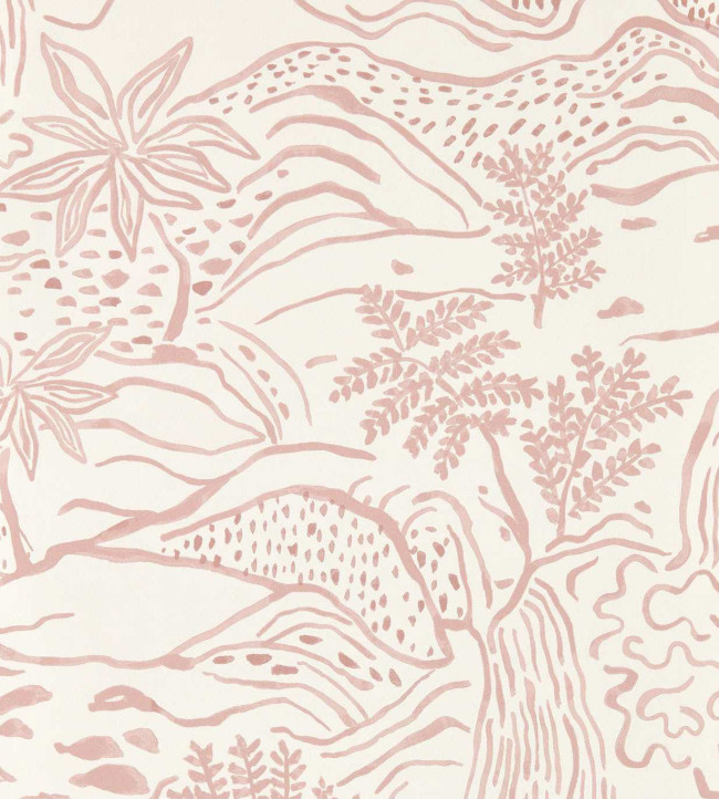 Falling Foss Wallpaper - Dusk Pink Dusk Pink