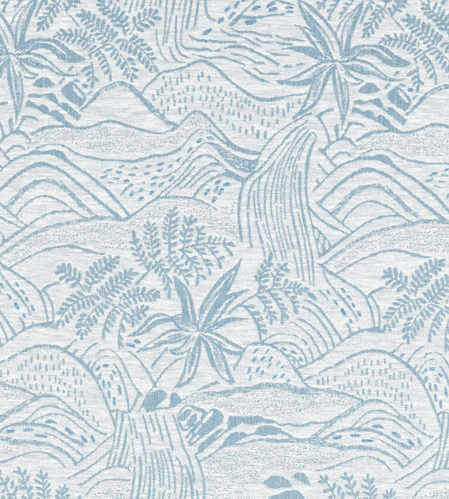 Falling Foss Weave Fabric - Mist Mist