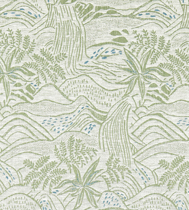 Falling Foss Weave Fabric - Seaglass Seaglass