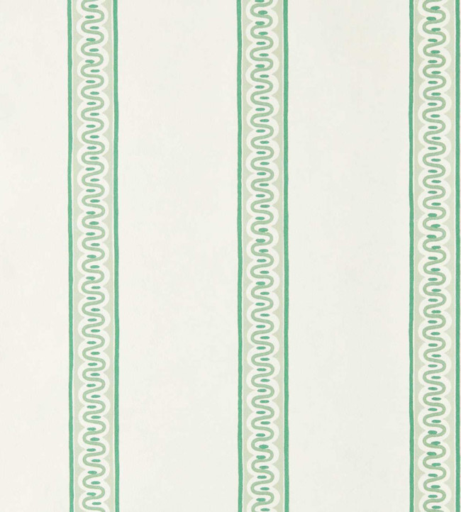 Fondant Stripe Wallpaper - Jade Jade