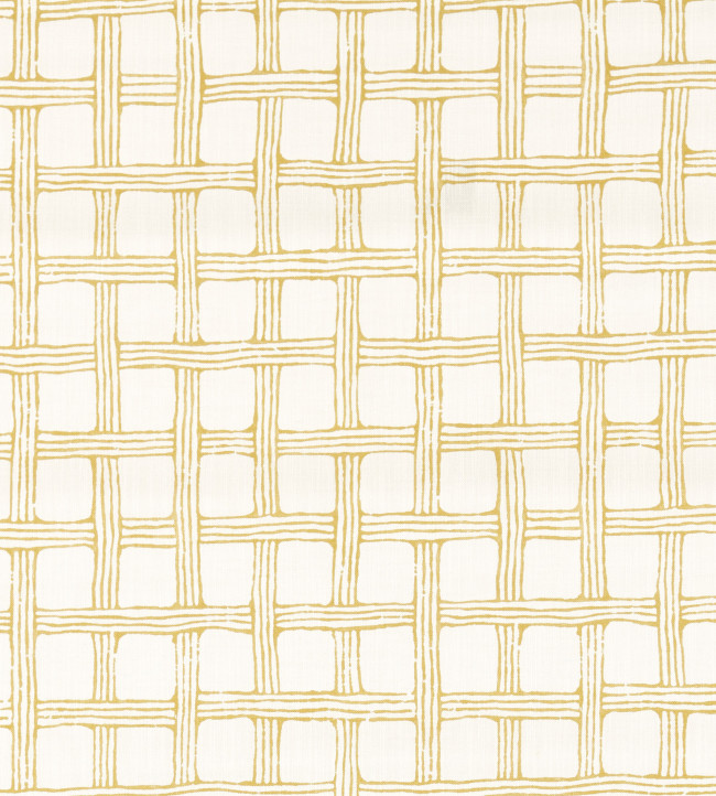 Fretwork Print Fabric - Honey Honey