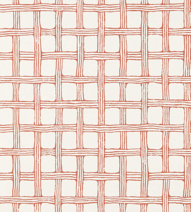 Fretwork Wallpaper - Ladybird Red Ladybird Red