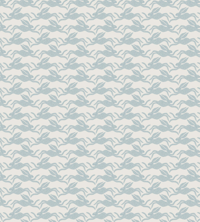 Hares Fabric - Coast Blue Coast Blue
