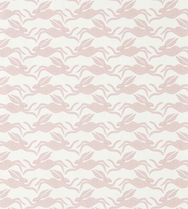 Hares Wallpaper - Lilac Lilac
