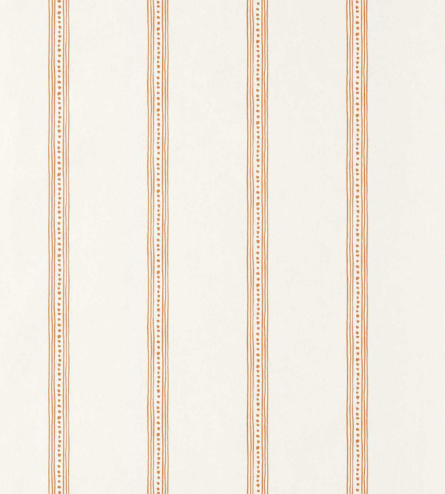 Harvest Stripe Wallpaper - Tangerine Tangerine