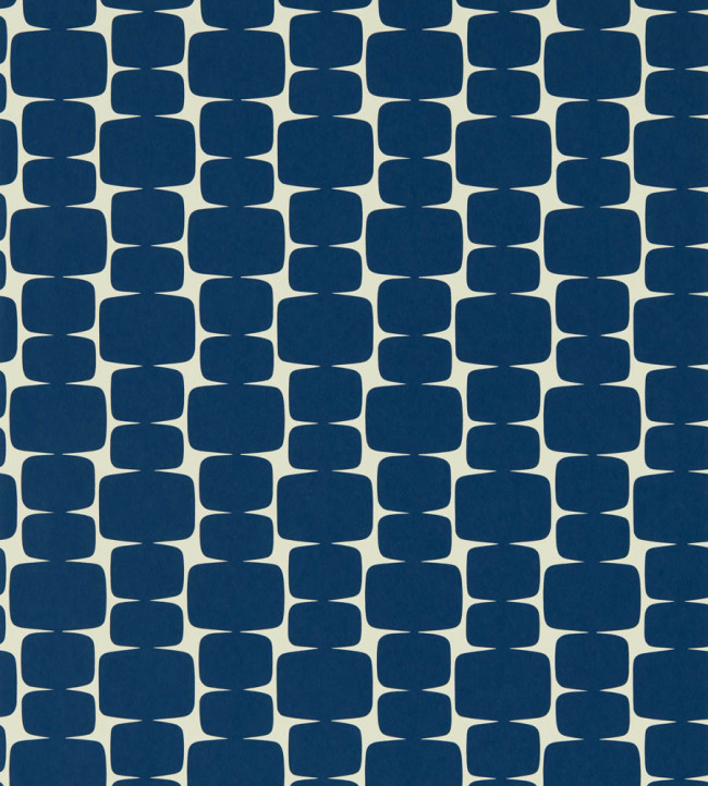 Little Lohko Wallpaper - Indigo / Jasmine Indigo / Jasmine