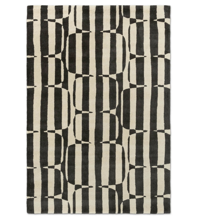 123105-120180-Lohko Stripe-Rugs-Charcoal Charcoal