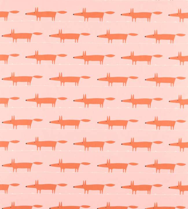 Midi Fox Fabric - Milkshake / Rose Milkshake / Rose