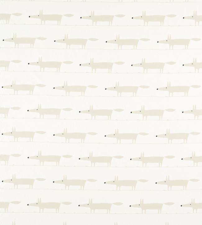 Midi Fox Fabric - Snow Snow