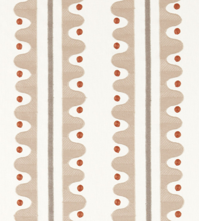 Oakham Embroidery Fabric - Mushroom Mushroom