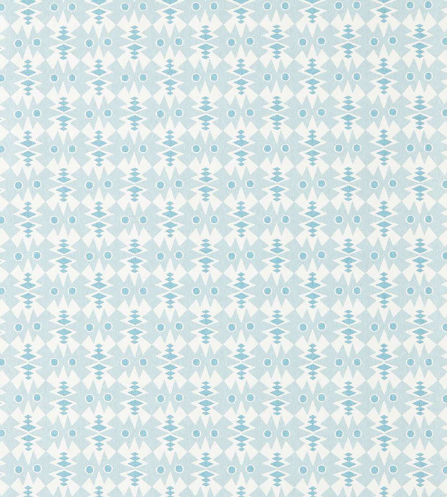 Owl & Butterfly Wallpaper - Denim Denim