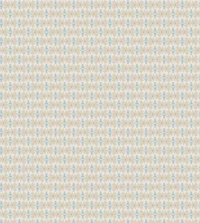 Owl & Butterfly Fabric - Pebble/Coast Blue Pebble/Coast Blue