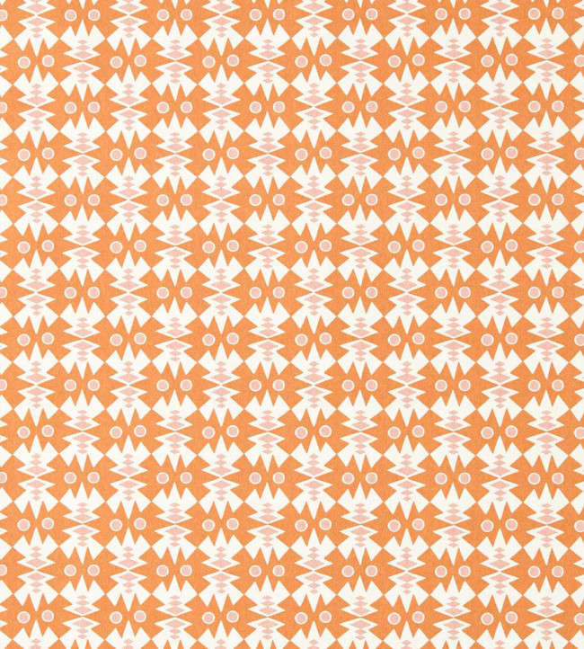 Owl & Butterfly Wallpaper - Tangerine/Blush Tangerine/Blush