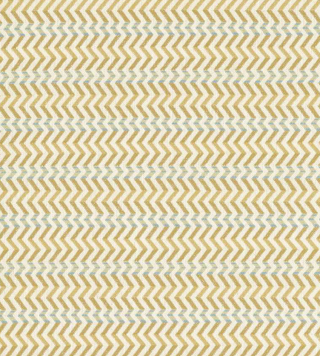 Pomona Zigzag Fabric - Honey/Cornflower Honey/Cornflower