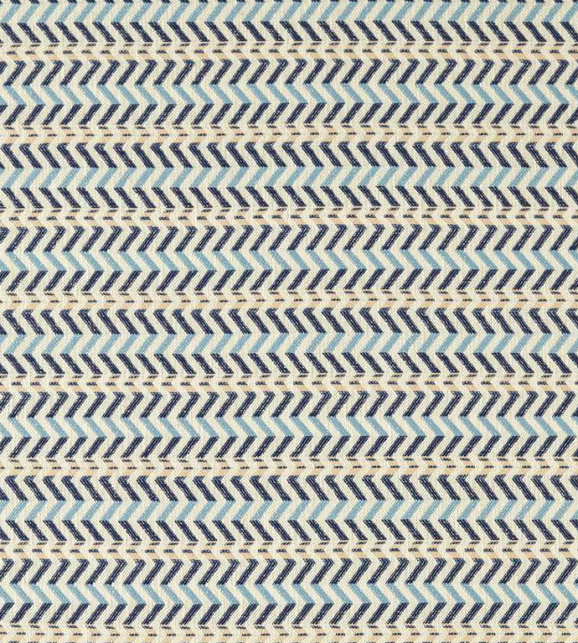 Pomona Zigzag Fabric - Indigo/Coast Blue Indigo/Coast Blue