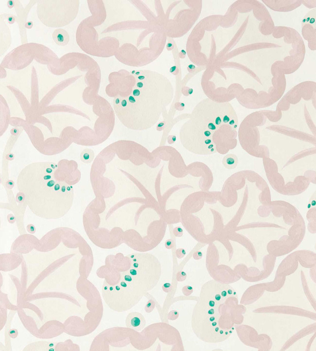 Poppy Pod Wallpaper - Lilac Lilac