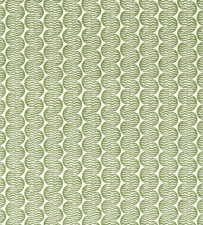 Raft Stripe Print Fabric - Pine Pine