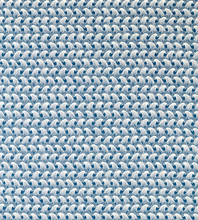 Ride The Wave Fabric - Denim Denim
